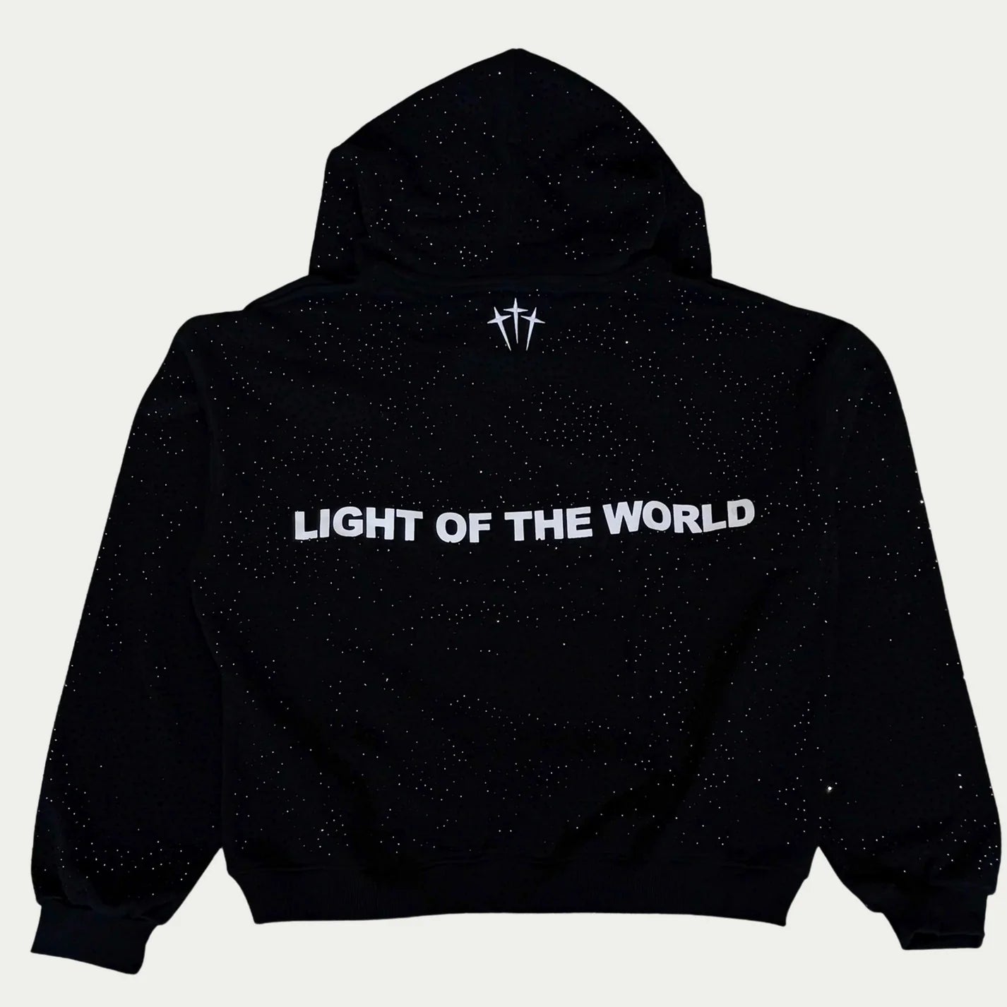 Jesus is The Light Rhinestone Hoodie